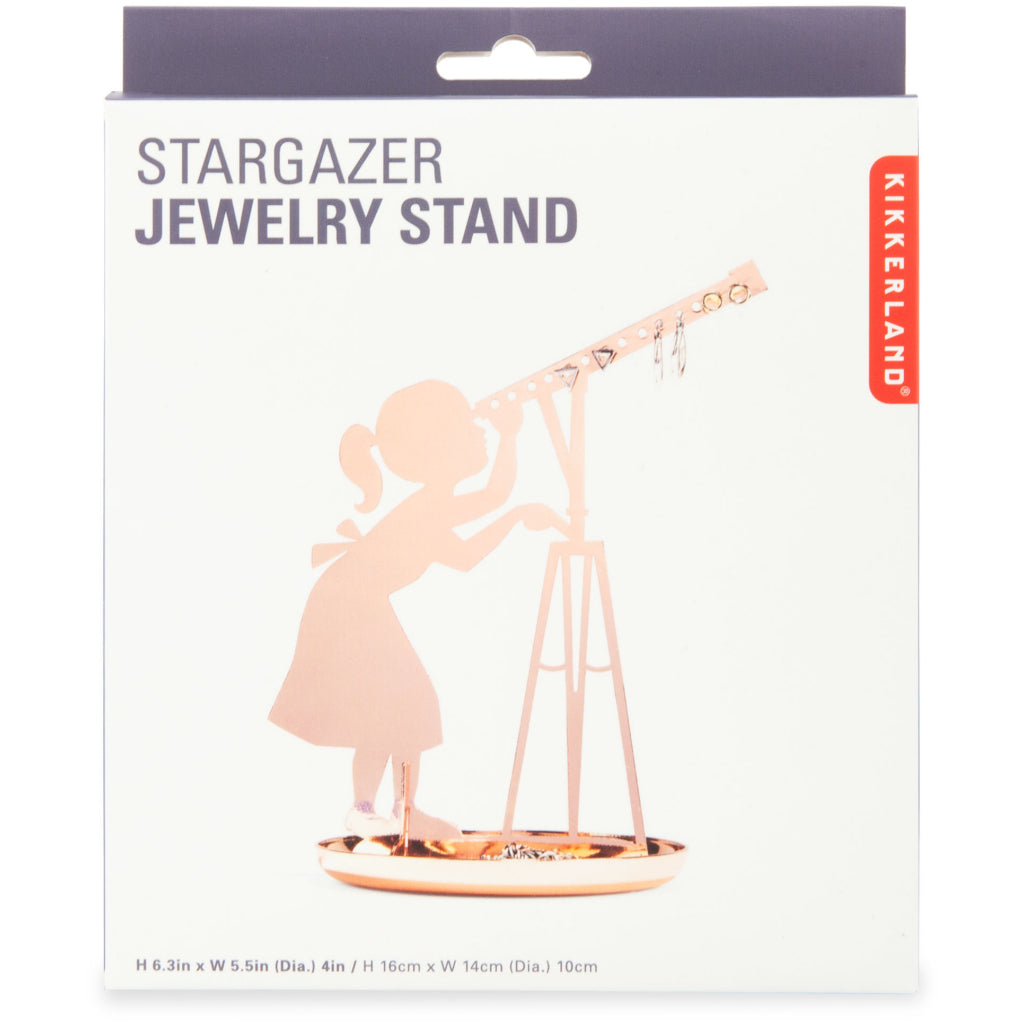 Packaging of Copper Stargazer Jewelry Holder.