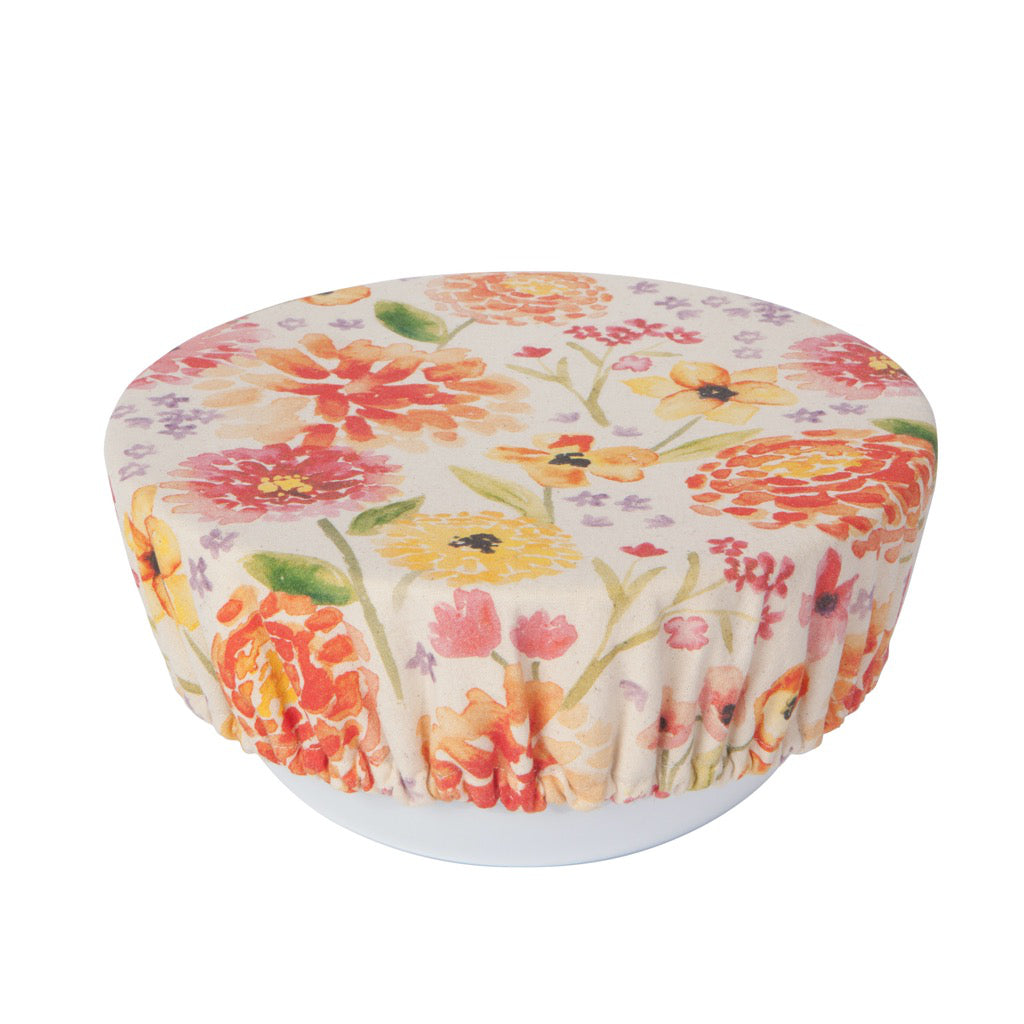 Cottage Floral Bowl Covers Set of 2 Small