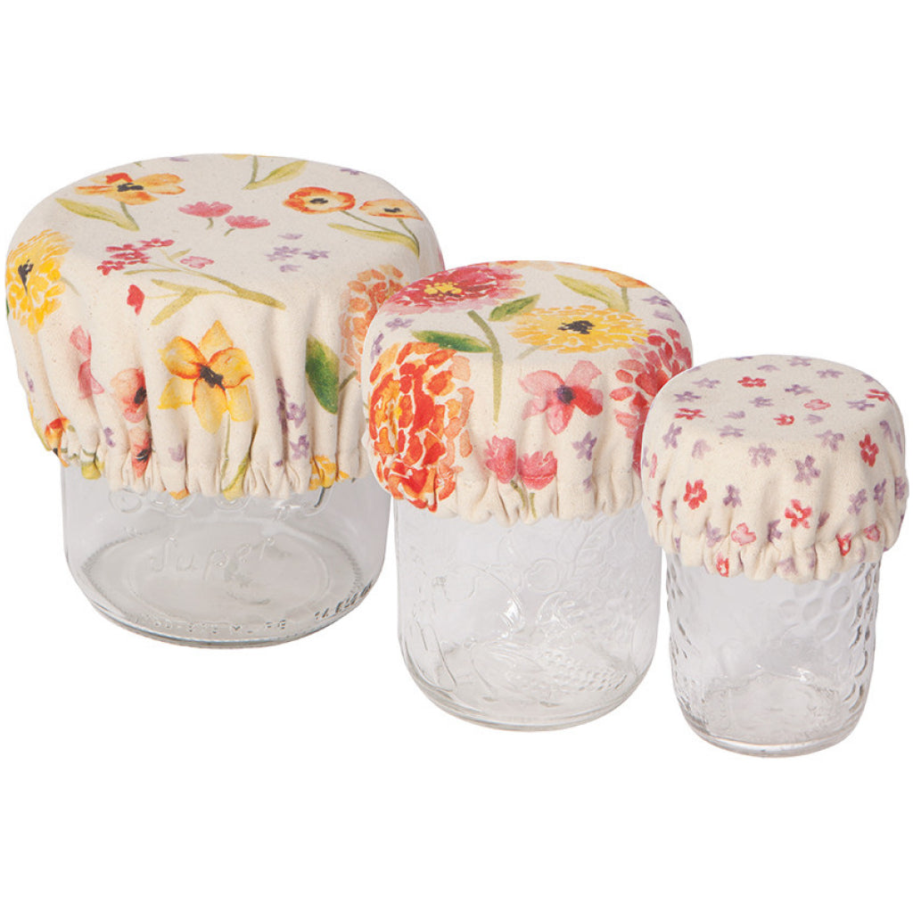 Cottage Floral Mini Bowl Covers Set of 3