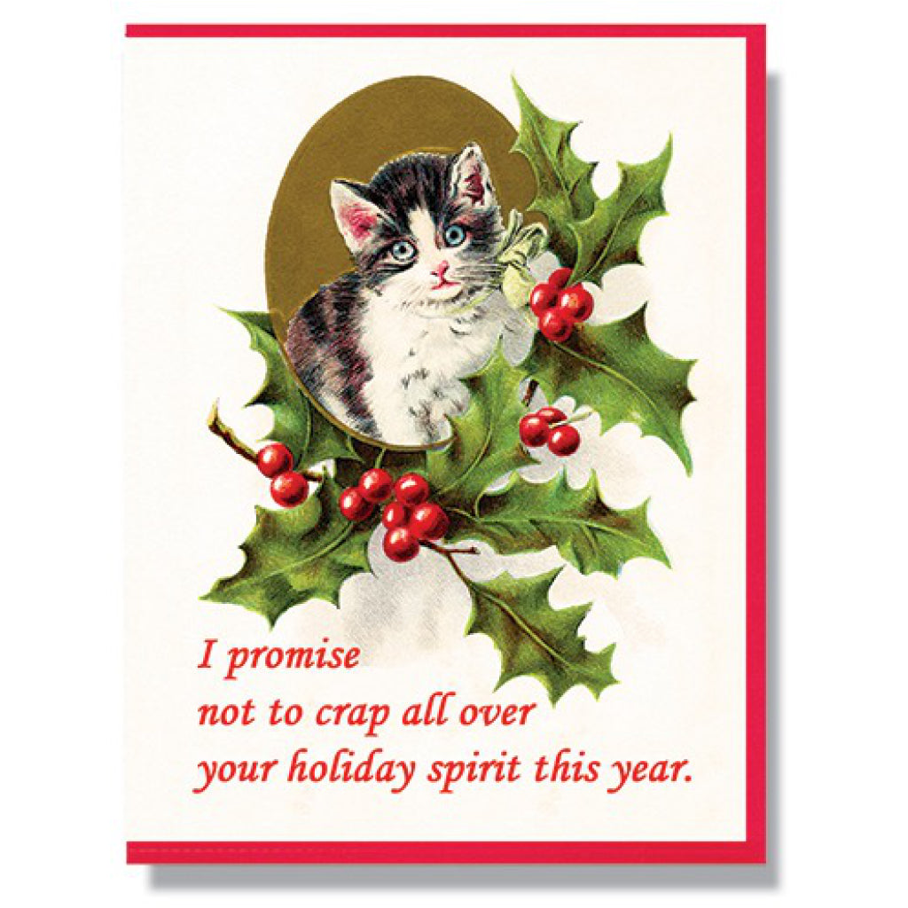 Crap On Holiday Spirit Card