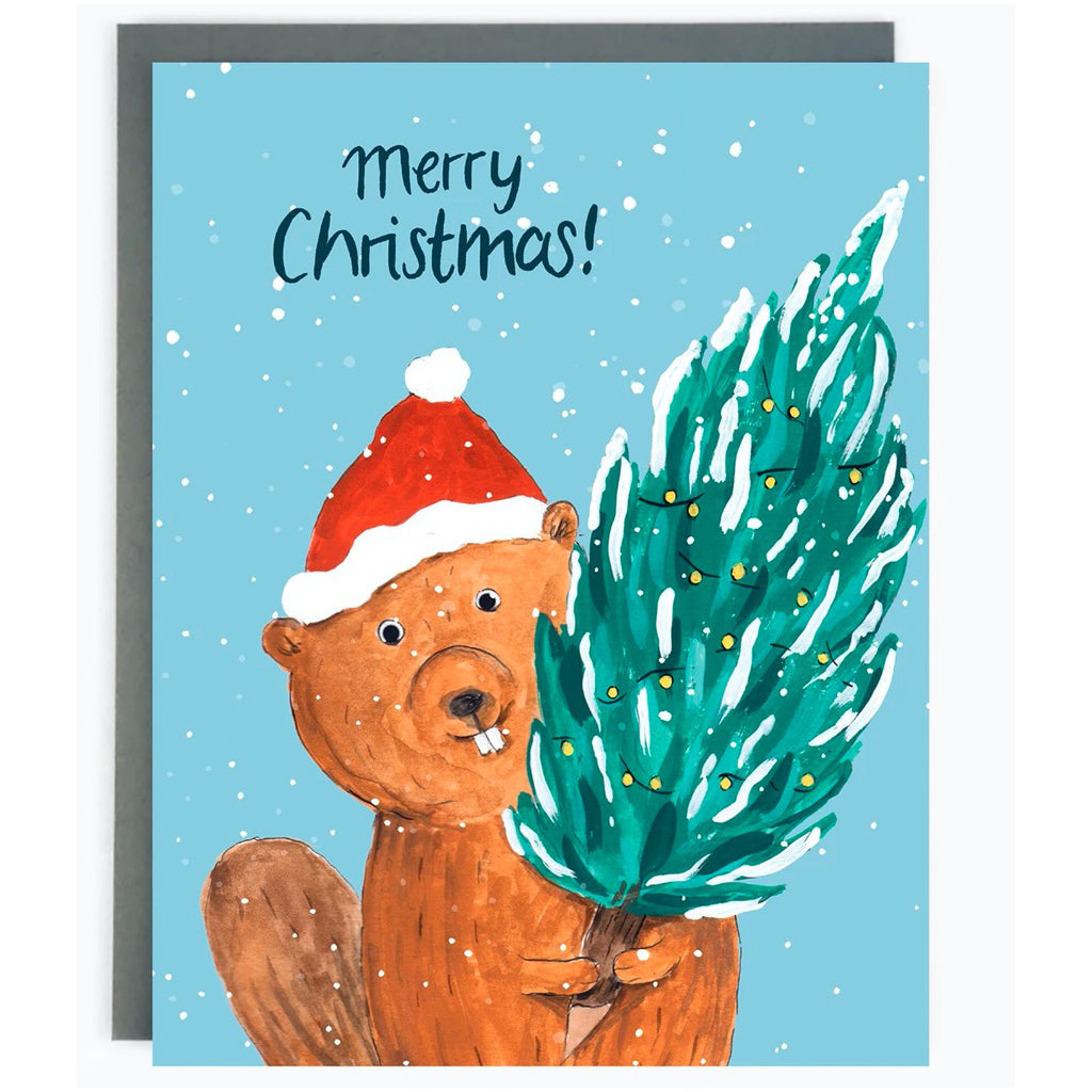 Critter Collection Holiday Boxed Cards Beaver