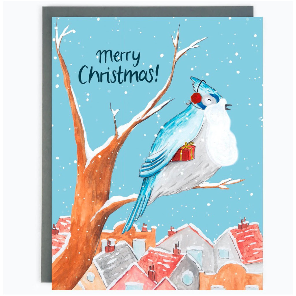 Critter Collection Holiday Boxed Cards Blue jay