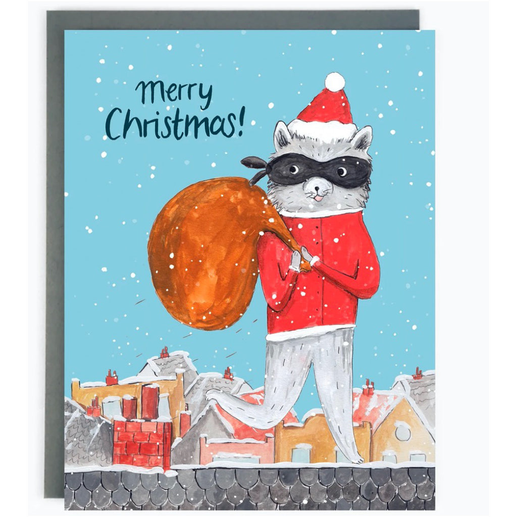 Critter Collection Holiday Boxed Cards Raccoon