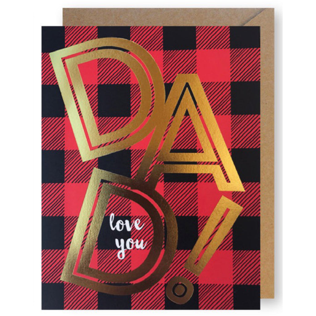 Dad Plaid And Gold Card