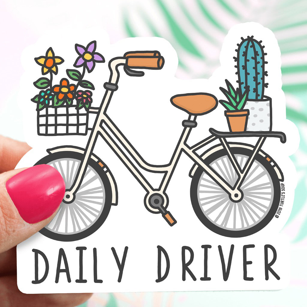 Daily Drive Sticker Daily Driver Bicycle Sticker by Turtle's Soup – Outer Layer