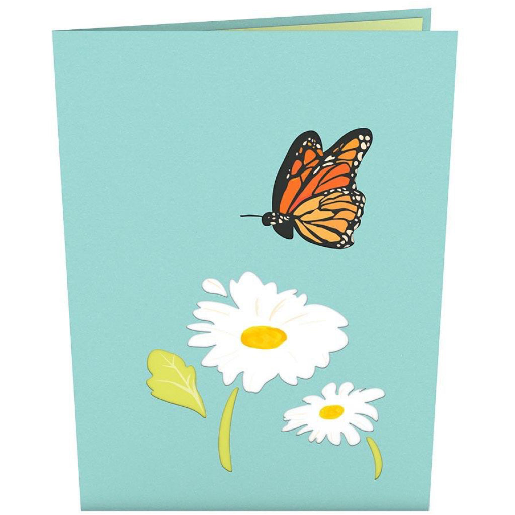 Daisy Patch 3D Pop Up Card Front