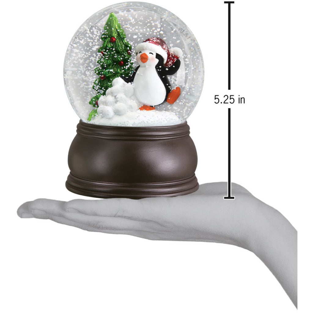 Size of Dancing Penguin Snow Globe.