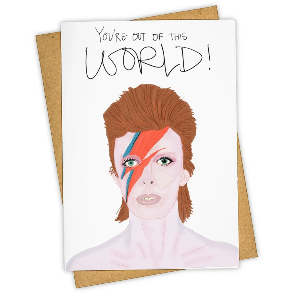 David Bowie Out Of This World Card