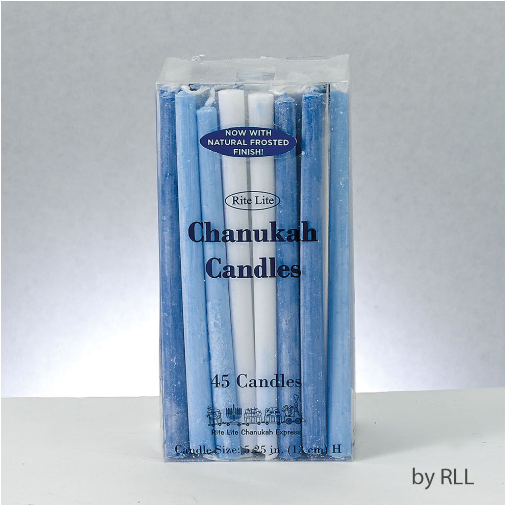Deluxe Chanukah Candles Blue