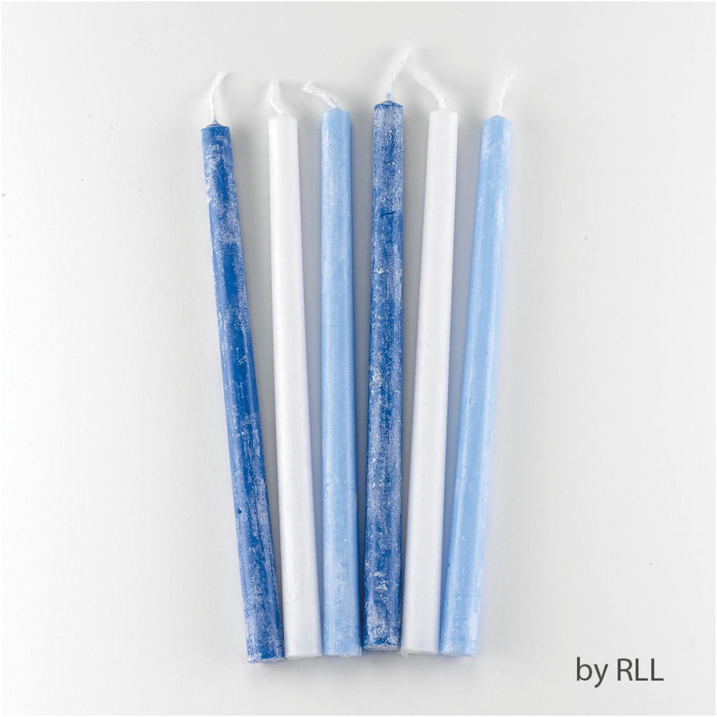 Deluxe Chanukah Candles Blue loose