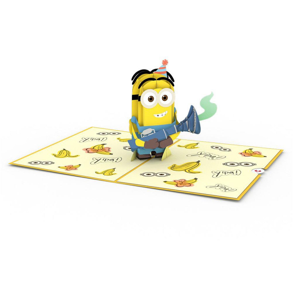 Despicable Me Minions Birthday 3D Pop Up Card Full view