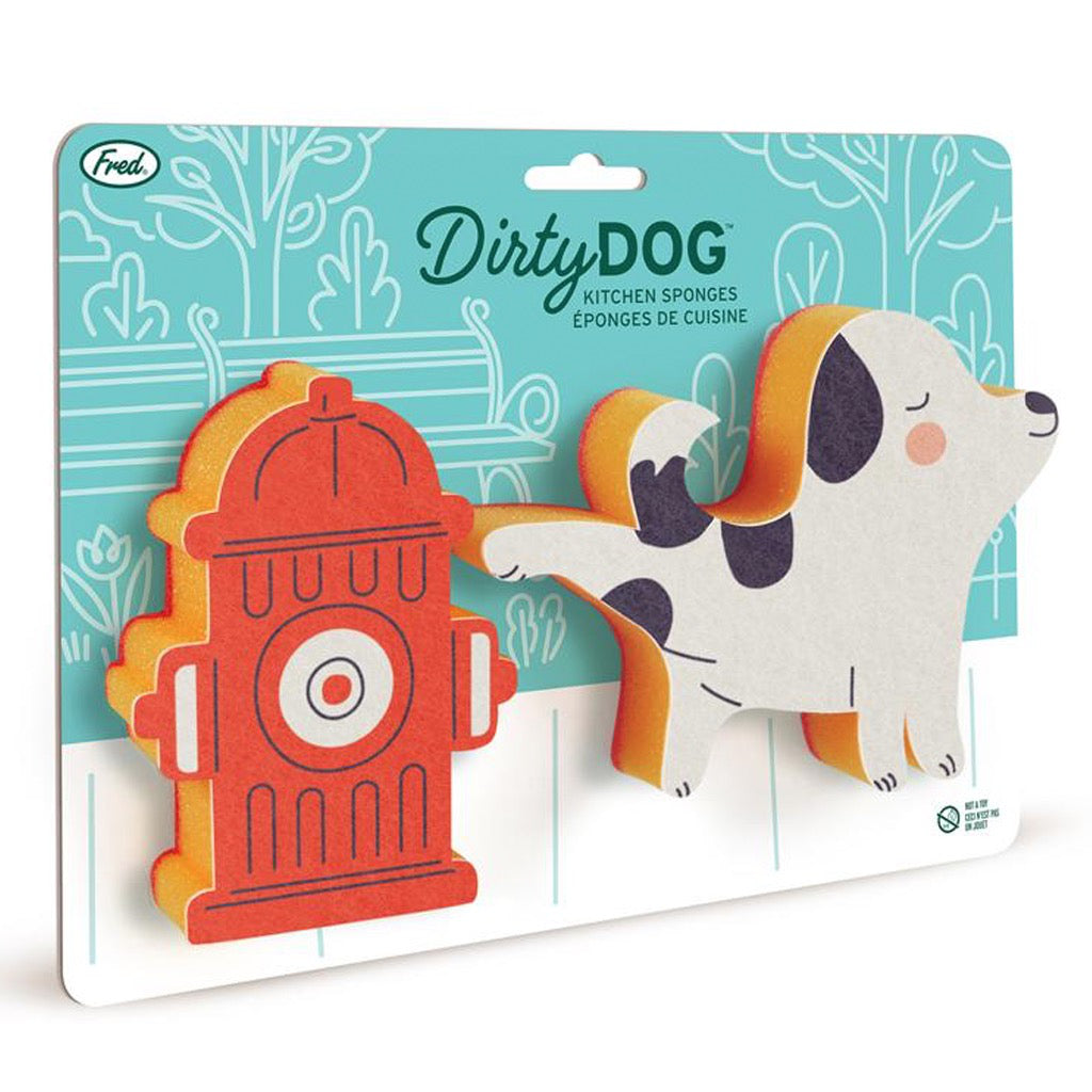 Fred & Friends Dirty Dog & Hydrant Sponge