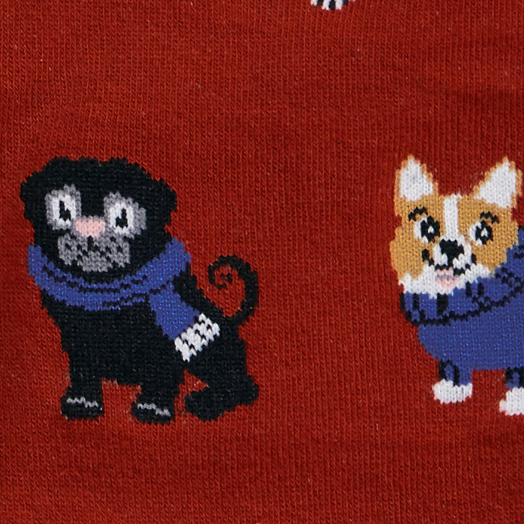 Dog Sweater Weather Knee Socks Detail