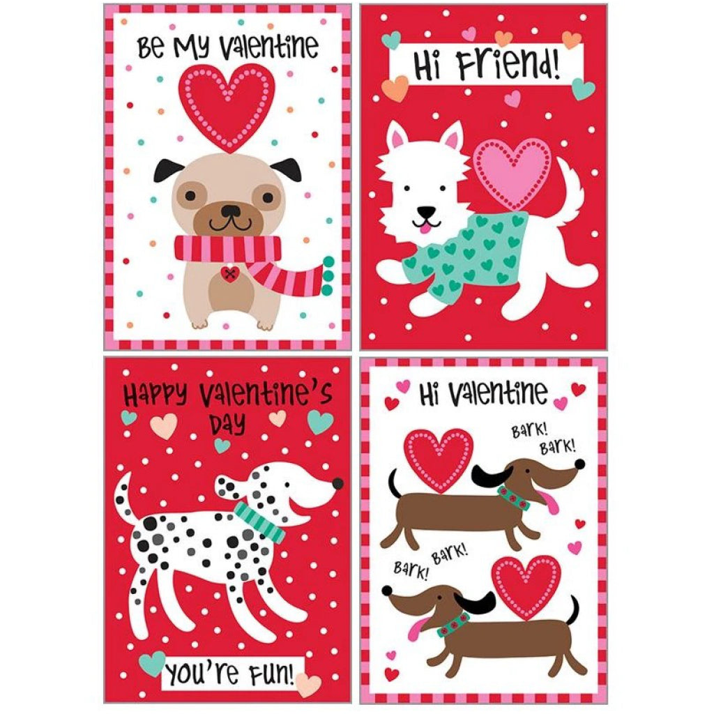 Dogs Mini Valentine Cards