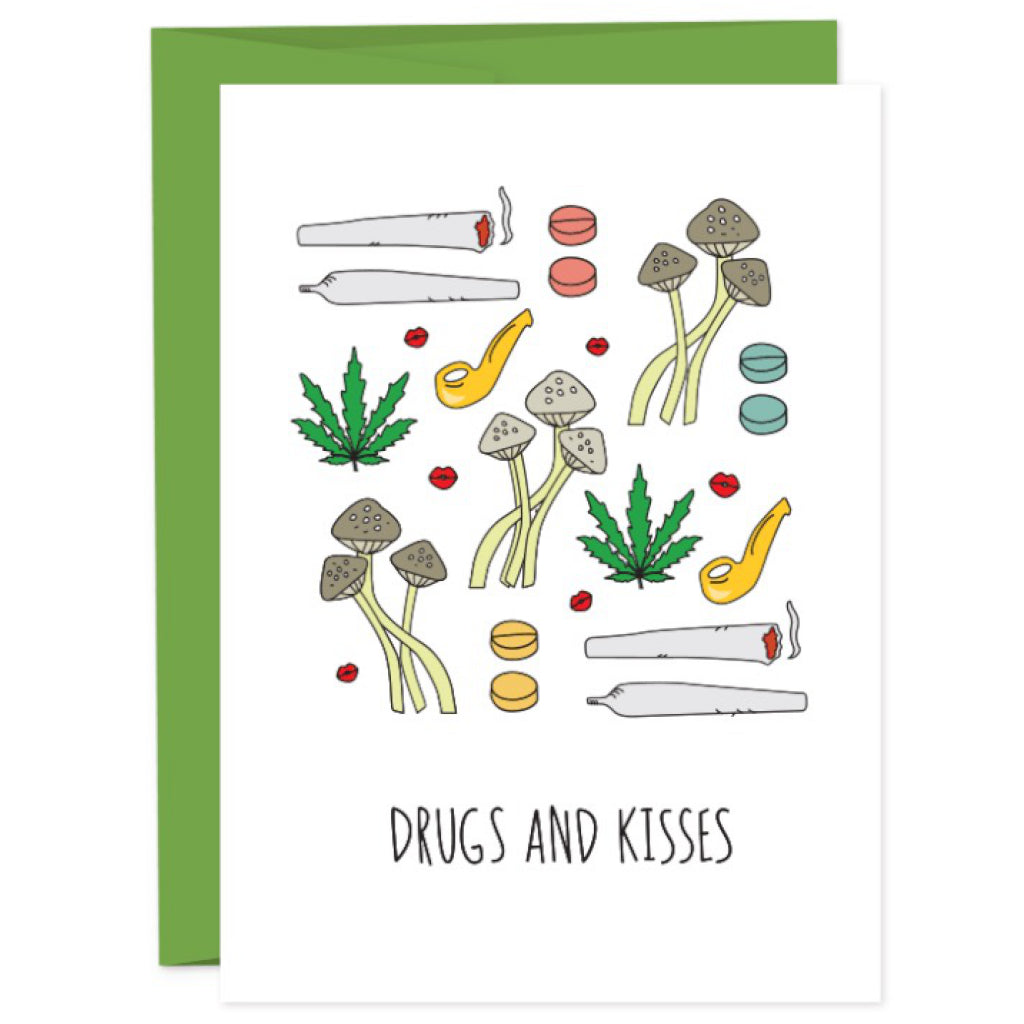 Drugs and Kisses Card