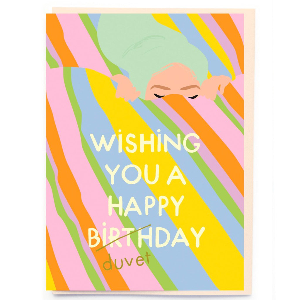 Duvet Day Birthday Card