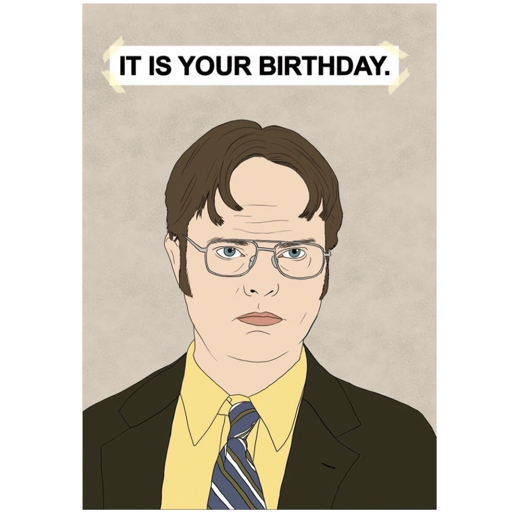 Dwight The Office Birthday Card