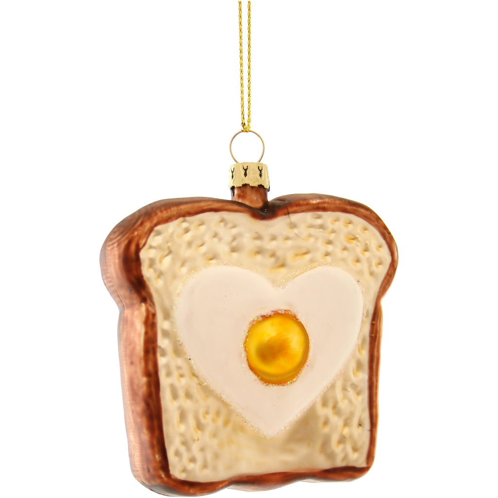 Egg In Toast Ornament