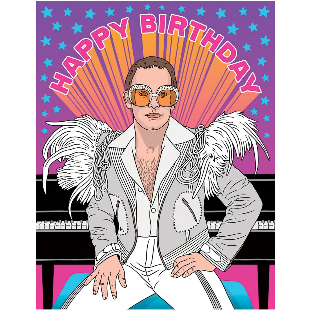 Elton John Birthday Card