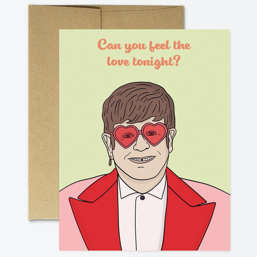 Elton John Feel The Love Tonight Card