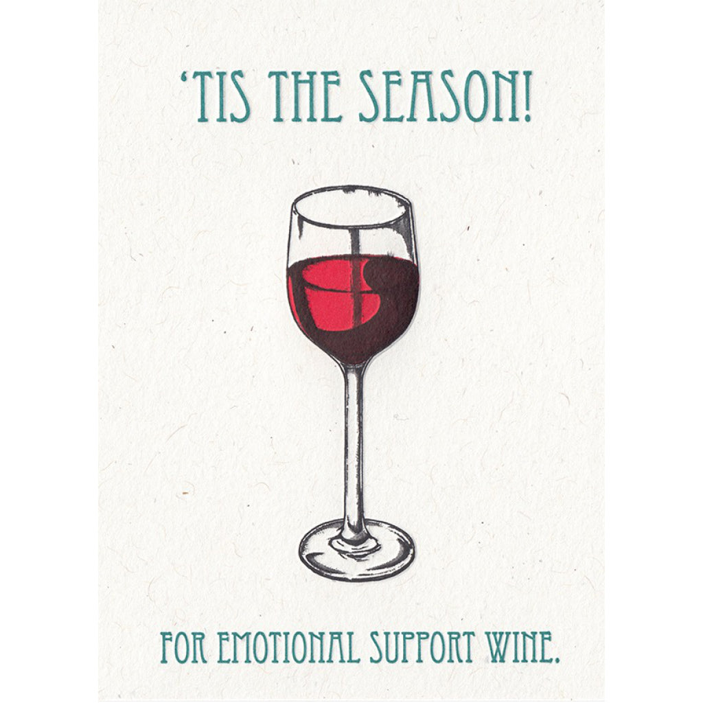Emotional Support Wine Card