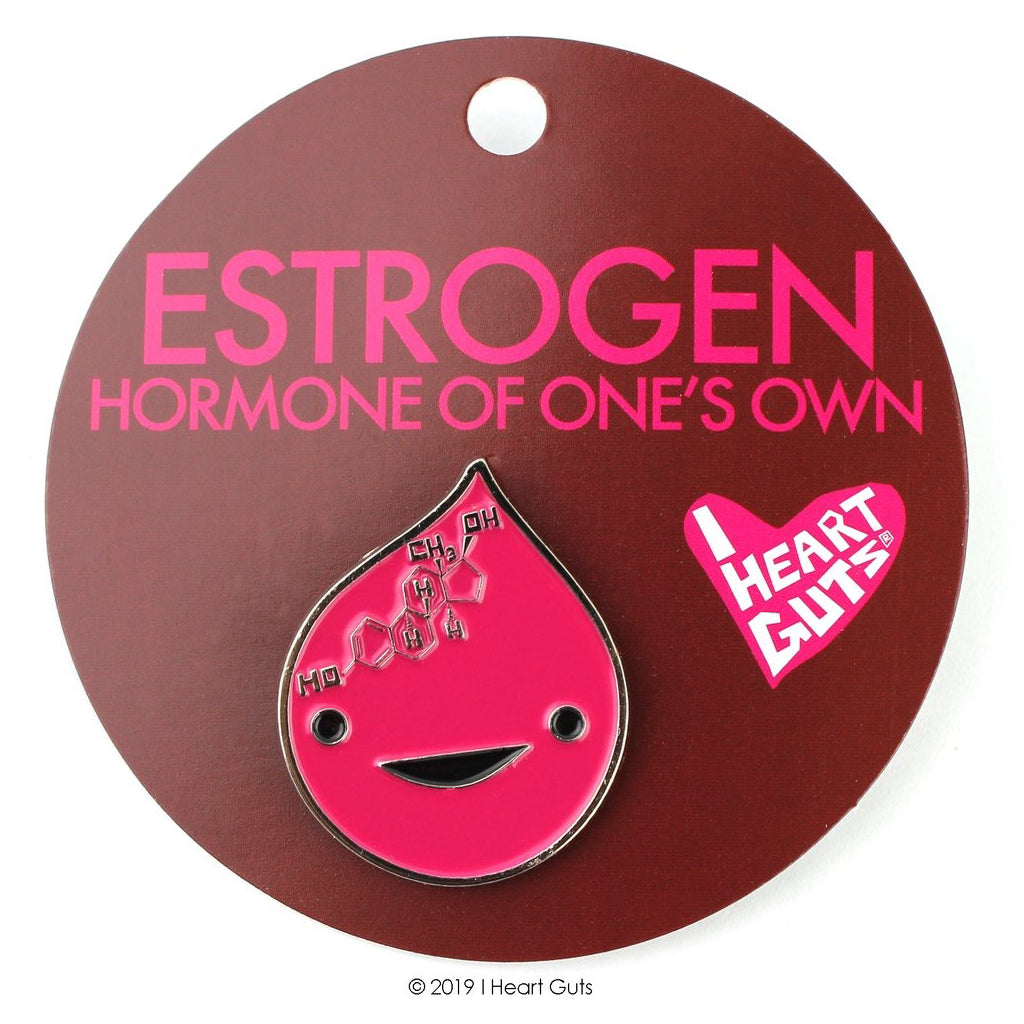 Estrogen Lapel Pin Package