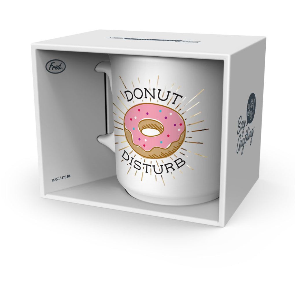 Package of Donut Disturb Mug.