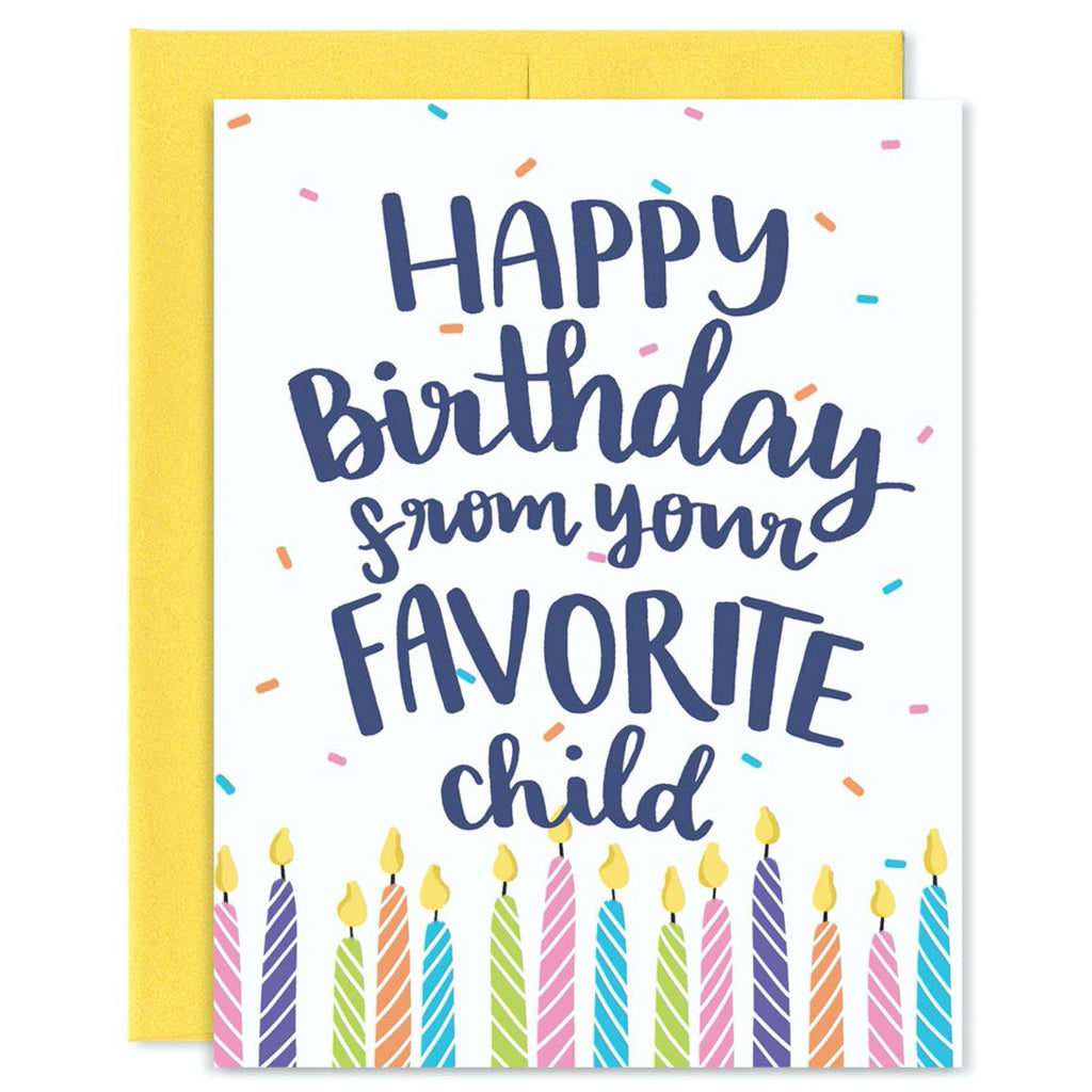Favorite Child Birthday Card