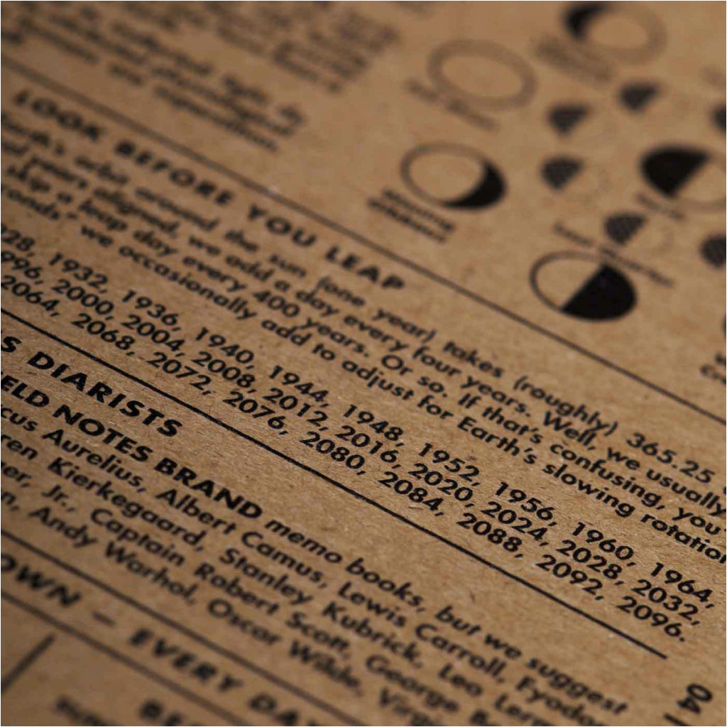 Field Notes 56 Week Planner Back