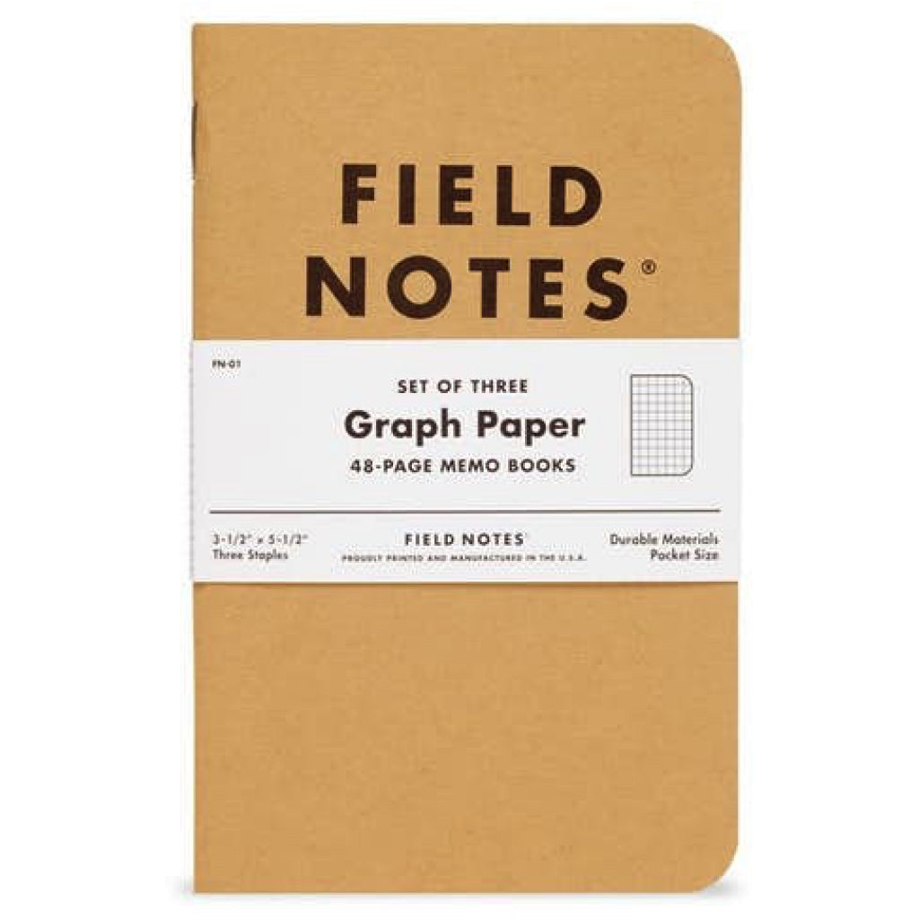 Field Notes Graph 3pk Notebooks