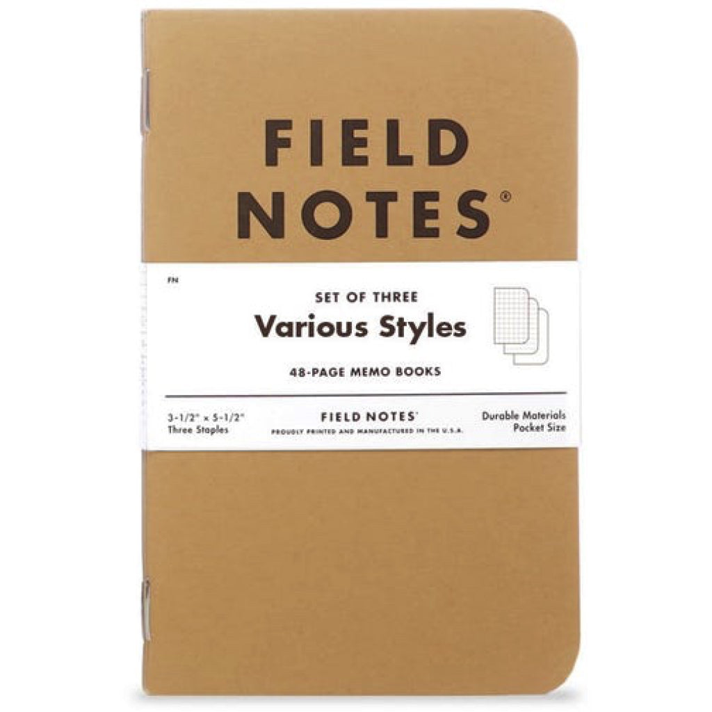 Field Notes Mixed 3pk Notebook