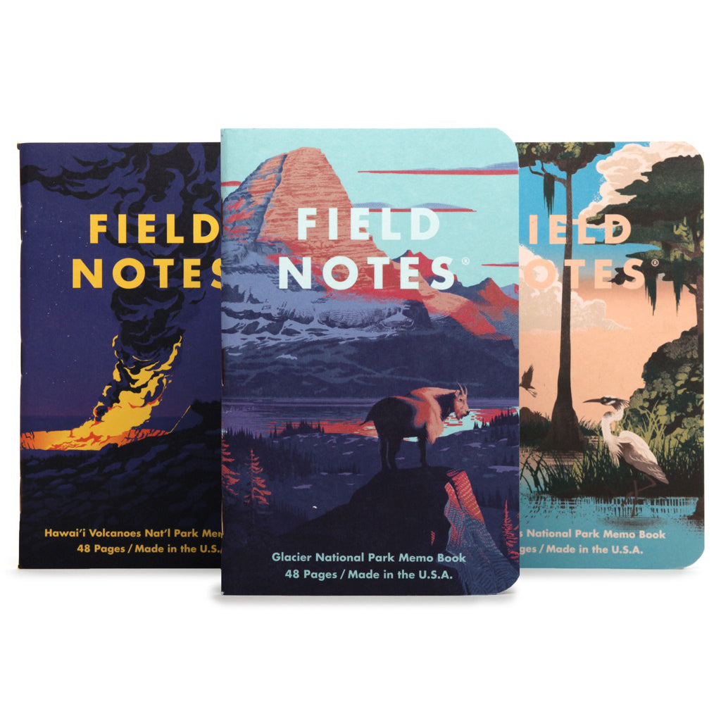 Field Notes National Parks Series F 3-Pack Notebooks