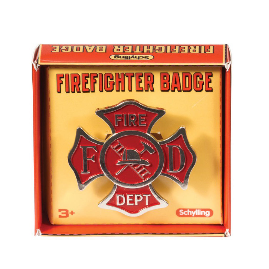 Packaging of Firefighter Badge.