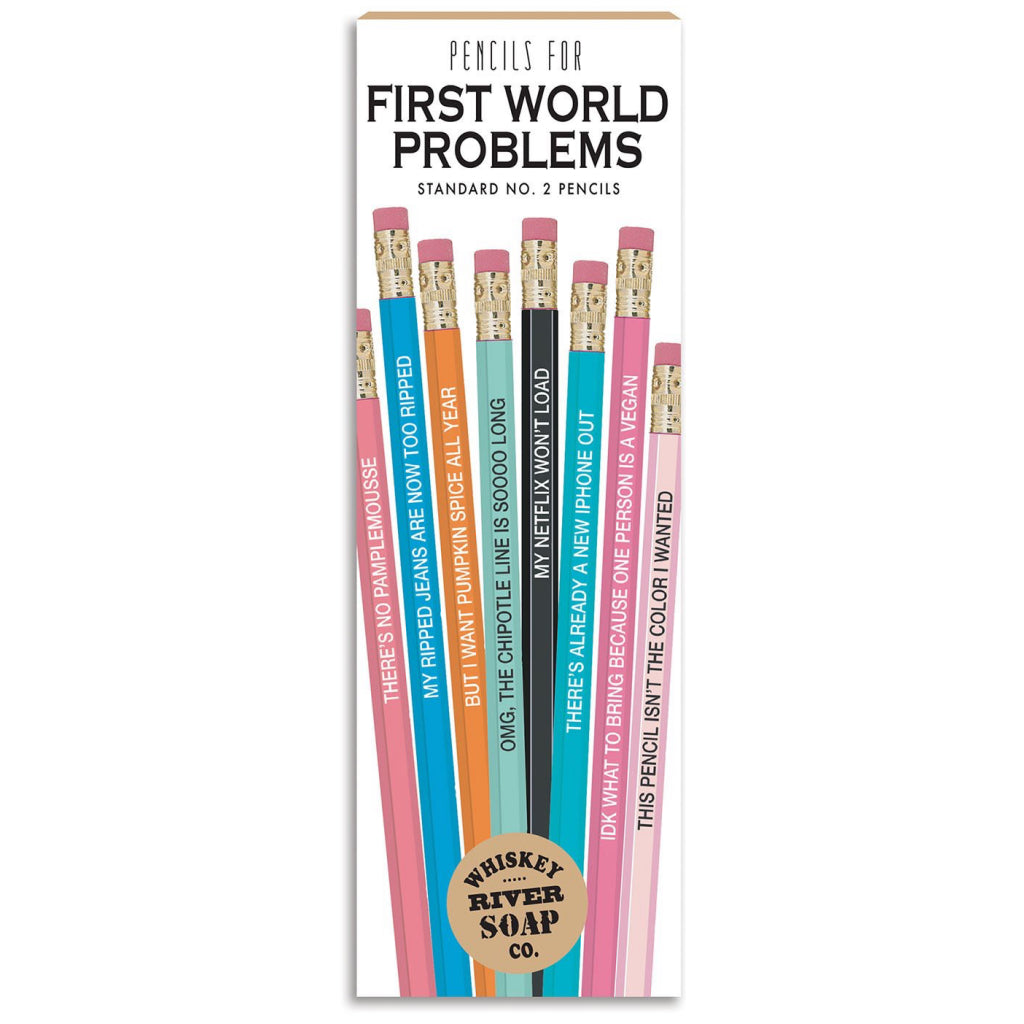 First World Problems Pencil Set Packaged