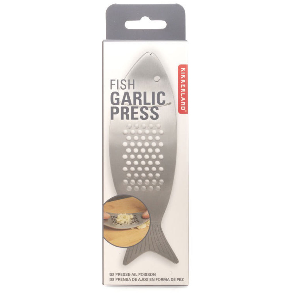Fish Garlic Press Packaged