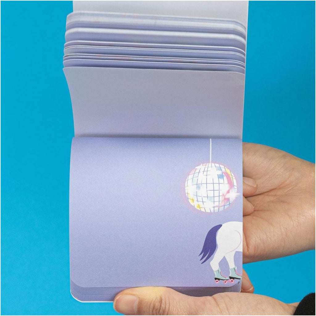 Flipbook Notepad - Disco Party Sample