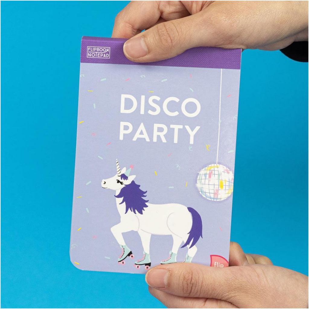 Flipbook Notepad - Disco Party Size