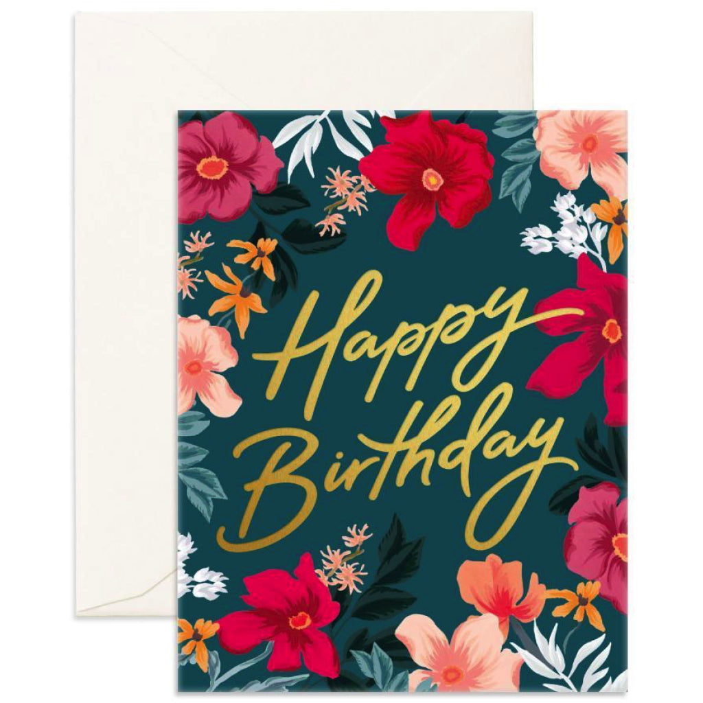 Florentine Happy Birthday Card