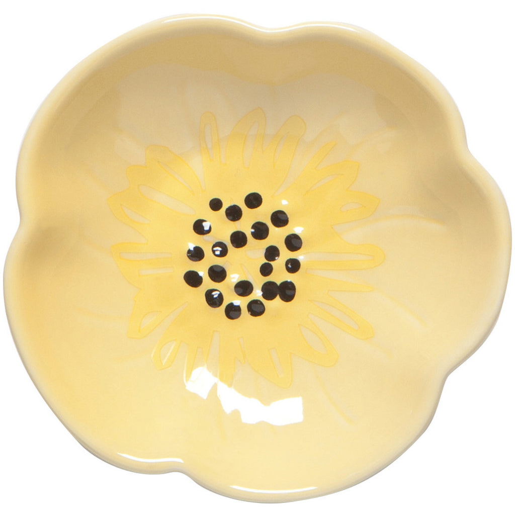 Flowers Pinch Bowls Yellow