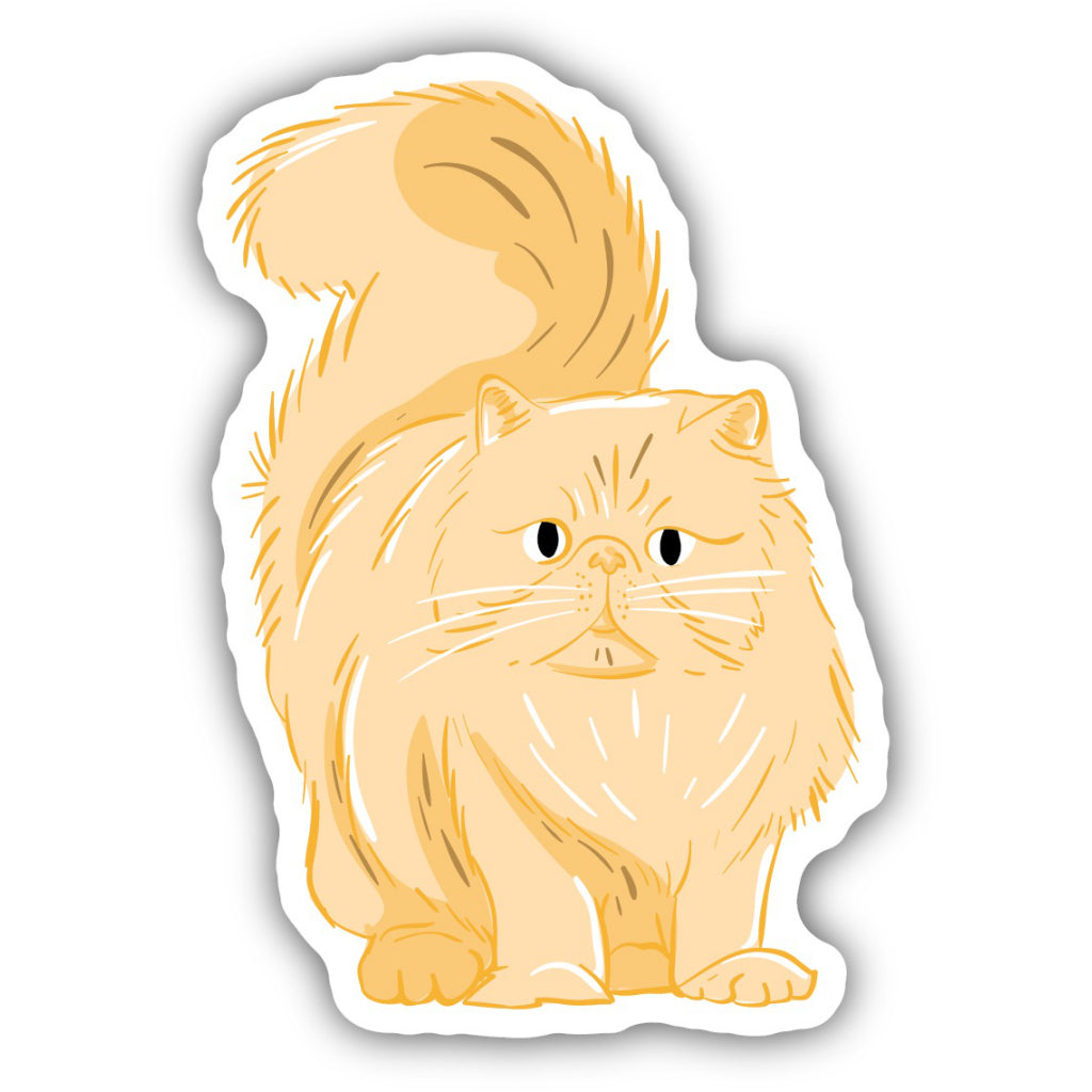Fluffy Orange Cat Sticker