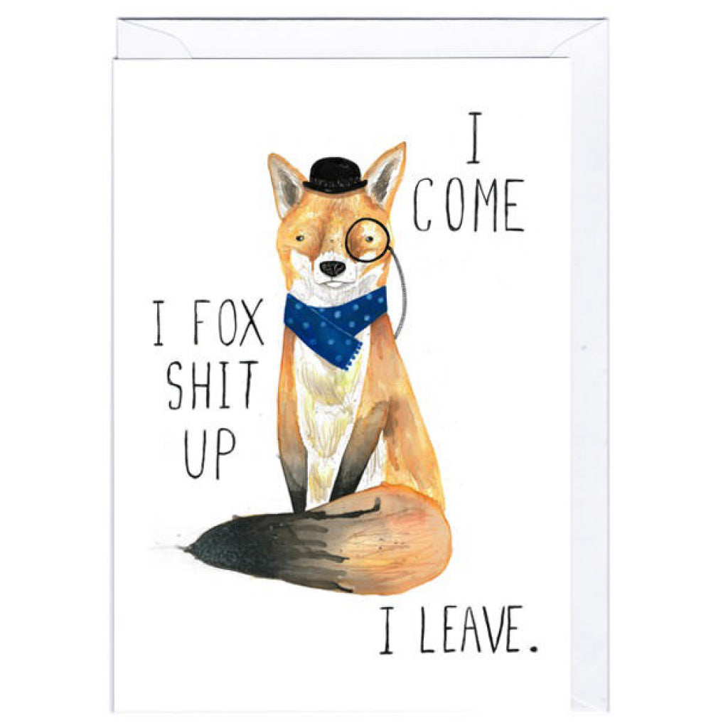 Fox Shit Up Card