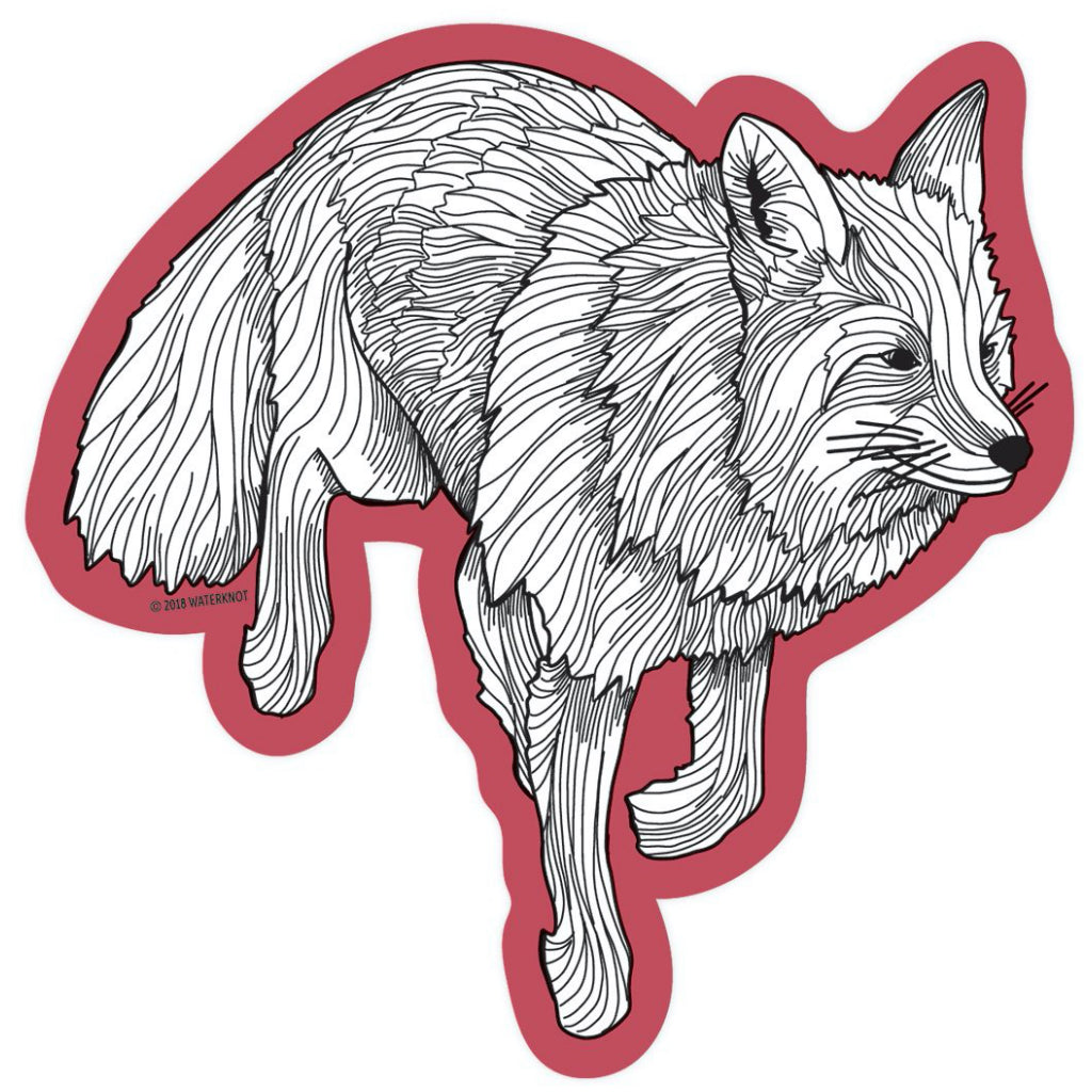 Foxing Sticker Fox Sticker by Waterknot – Outer Layer