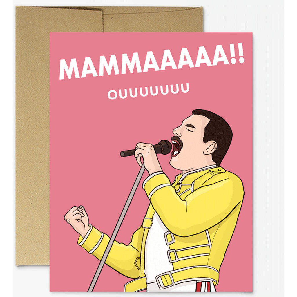 Freddie Mercury Mother's Day Card