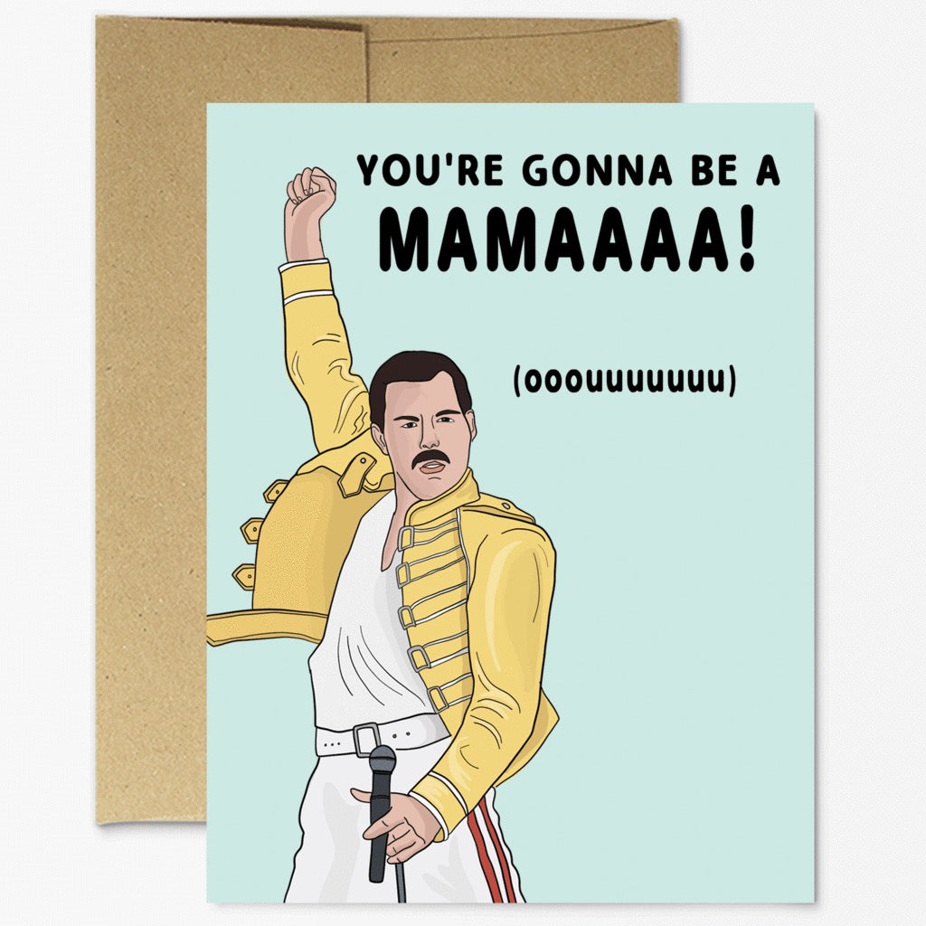 Freddie Mercury New Mama Card