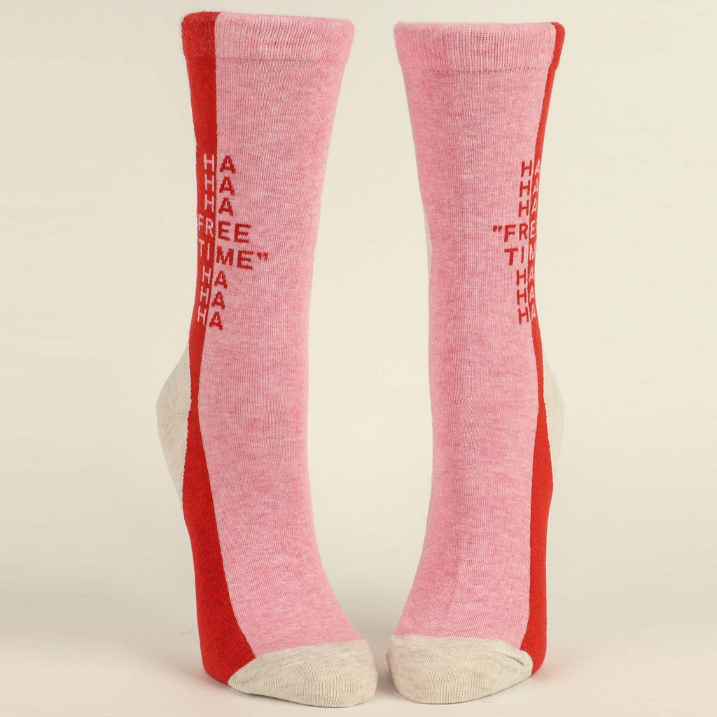 Free Time Crew Socks Front