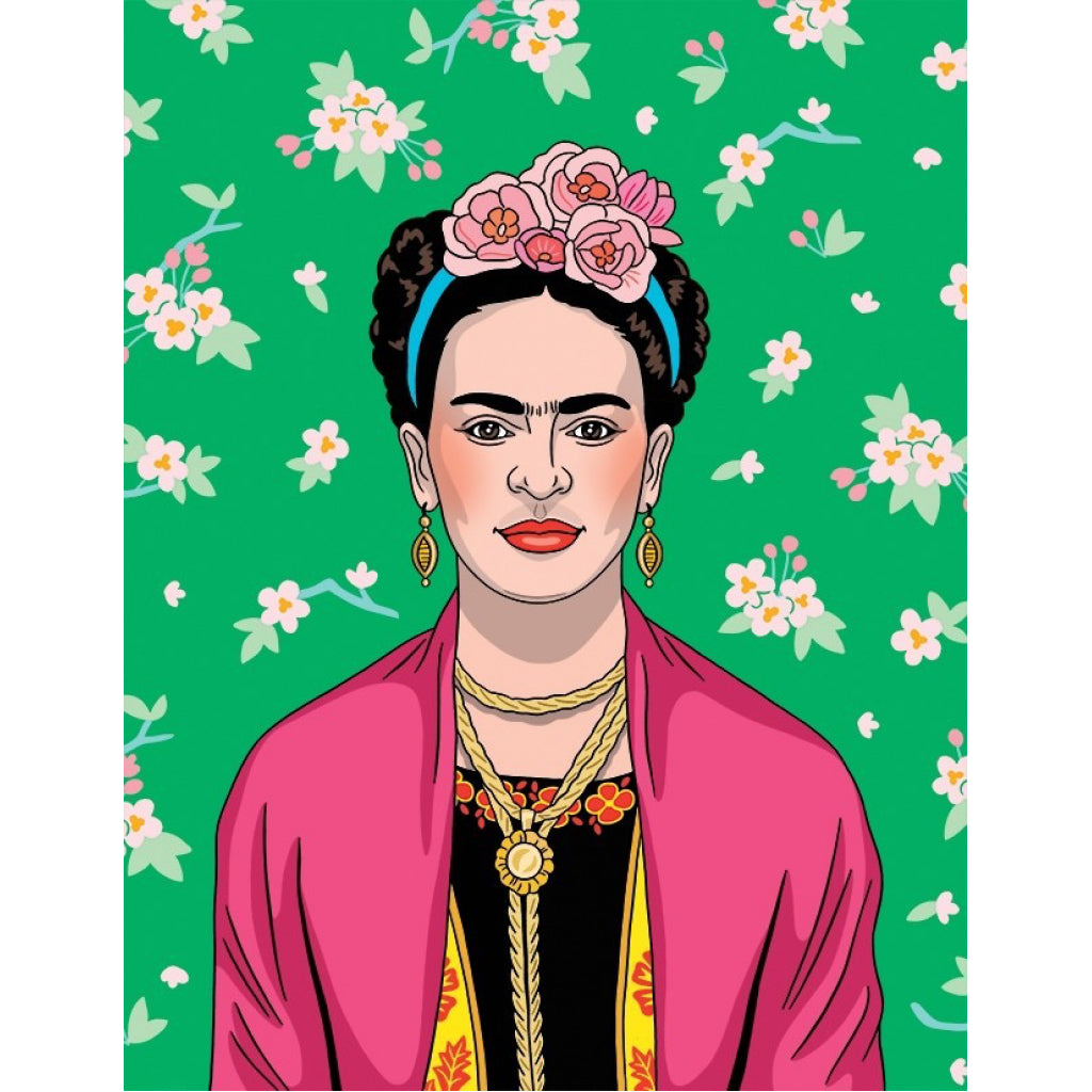 Frida Florals On Green Card