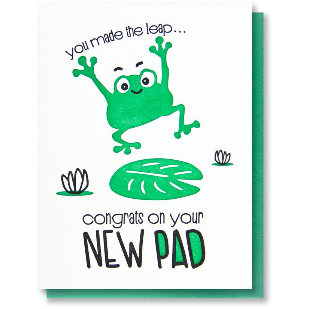Frog Pad New Home Card