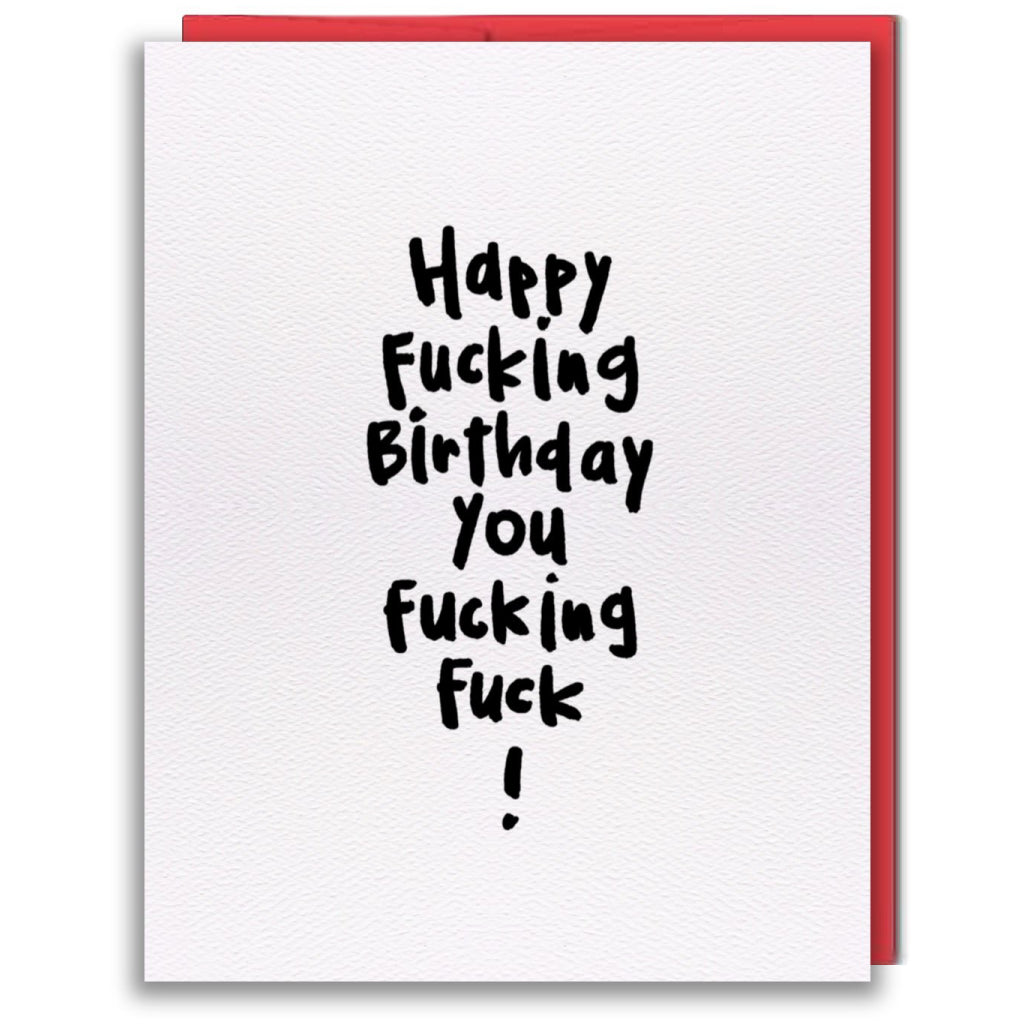 Fuck Birthday Card