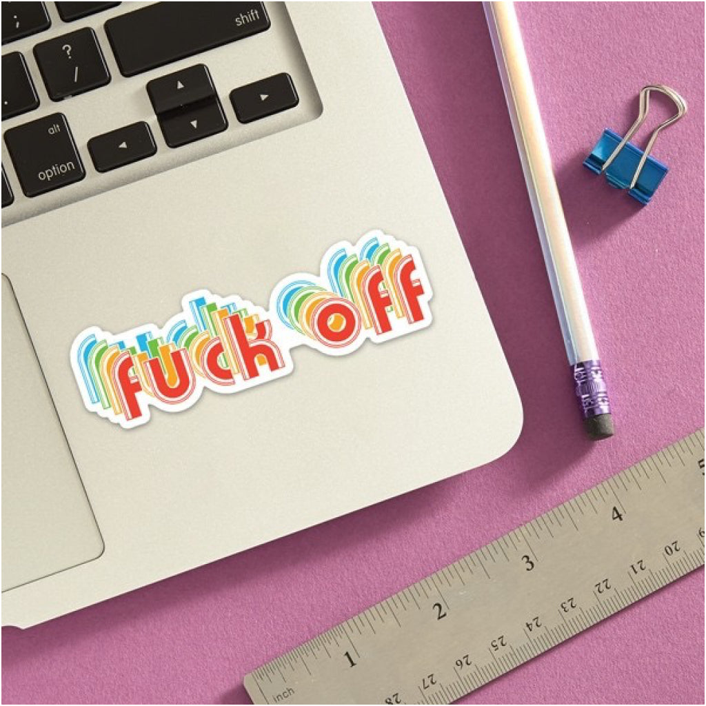 Fuck Off Sticker Lifestyle