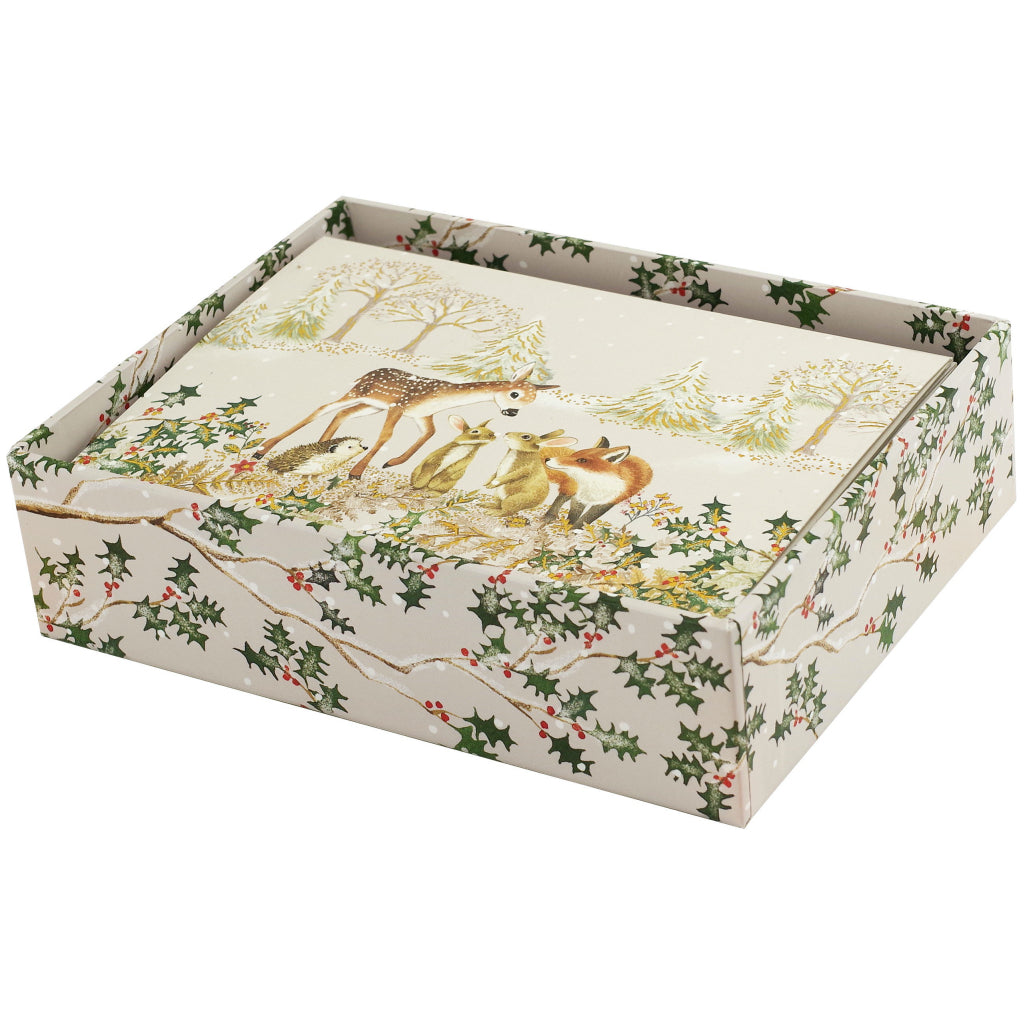 Furry Friends Holiday Boxed Cards Box